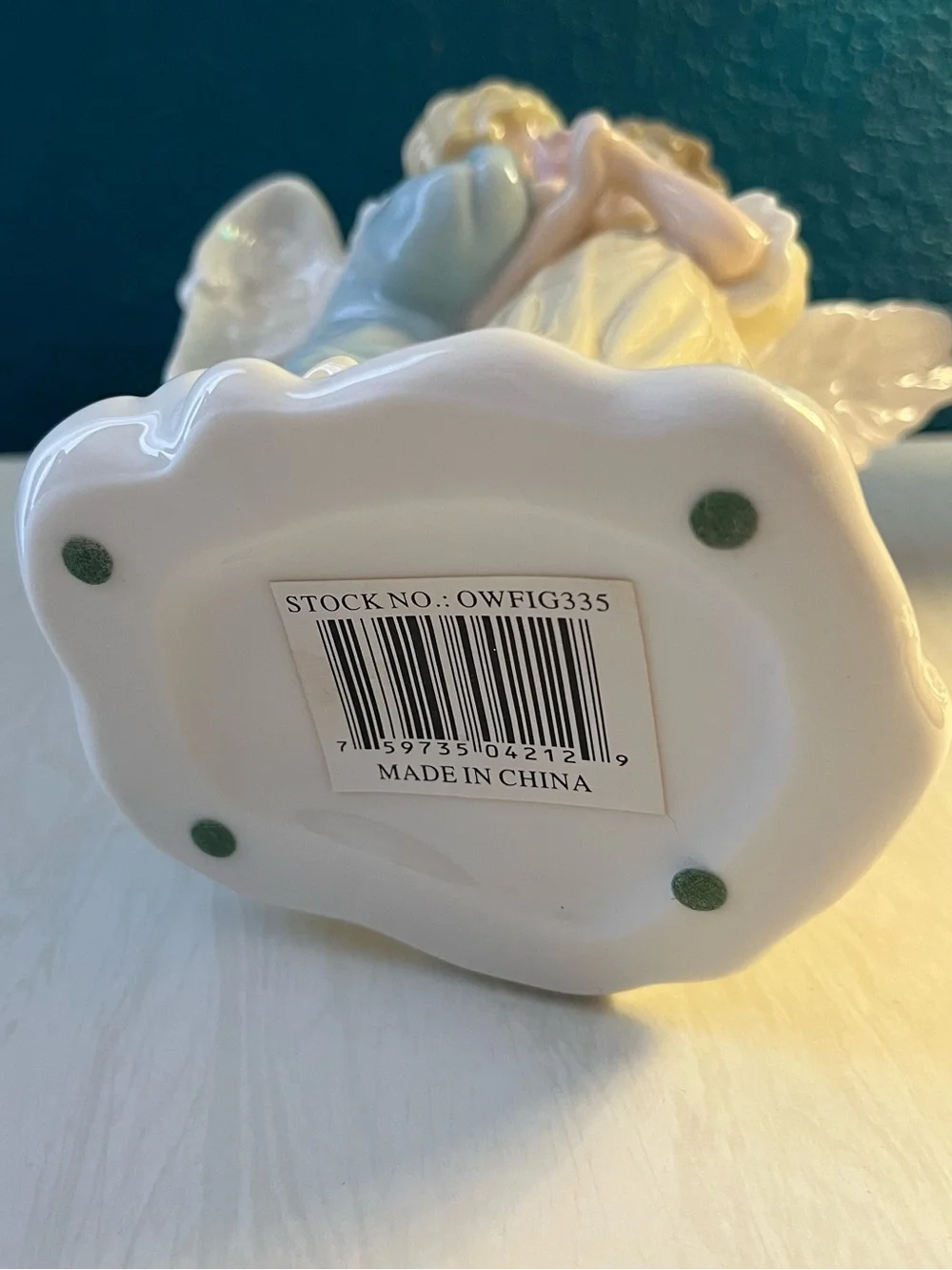 Vintage Porcelain Boy & Girl Angel Figurine Heavenly Collectible Decor